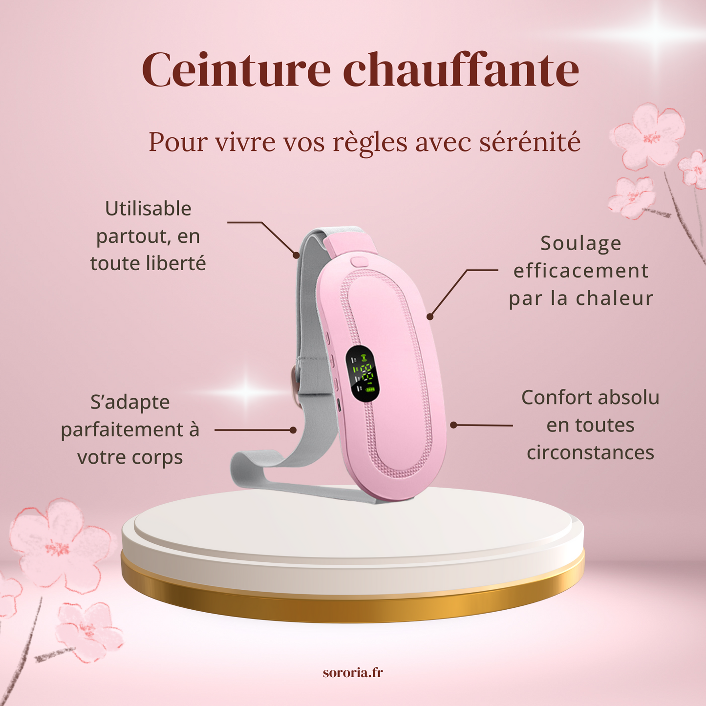 Ceinture chauffante pour apaiser vos douleurs menstruelles